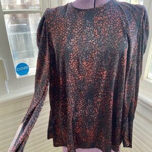 New torrid flutter sleeve neon leopard print blouse Size 2 2X XXL unworn NWT